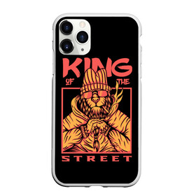 Чехол для iPhone 11 Pro матовый с принтом KING Street в Курске, Силикон |  | Тематика изображения на принте: animal | brutal | king | megane | of | street | the | горила | животное | зверь | король | обезьяна | реп | улиц | хипстер