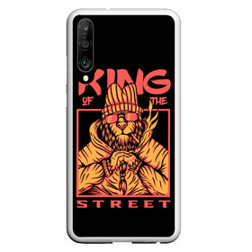 Чехол для Honor P30 с принтом KING Street в Курске, Силикон | Область печати: задняя сторона чехла, без боковых панелей | Тематика изображения на принте: animal | brutal | king | megane | of | street | the | горила | животное | зверь | король | обезьяна | реп | улиц | хипстер