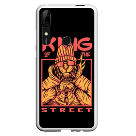 Чехол для Honor P Smart Z с принтом KING Street в Курске, Силикон | Область печати: задняя сторона чехла, без боковых панелей | Тематика изображения на принте: animal | brutal | king | megane | of | street | the | горила | животное | зверь | король | обезьяна | реп | улиц | хипстер