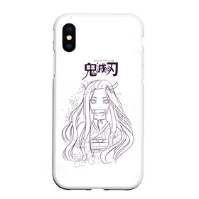 Чехол для iPhone XS Max матовый с принтом Незуко Камадо Kimetsu no Yaiba в Курске, Силикон | Область печати: задняя сторона чехла, без боковых панелей | demon slayer | kamado | kimetsu no yaiba | nezuko | tanjiro | аниме | гию томиока | зеницу агацума | иноске хашибира | камадо | клинок | корзинная девочка | манга | музан кибуцуджи | незуко | рассекающий демонов | танджиро