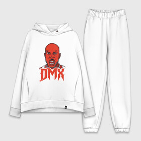 Женский костюм хлопок Oversize с принтом DMX Red в Курске,  |  | dmx | dog | earl simmons | hip hop | music | new york | rap | rapper | rip | ruff ryders | диэмикс | музыка | нью йорк | пёс | рэп | рэпер | хипхоп | эрл симмонс