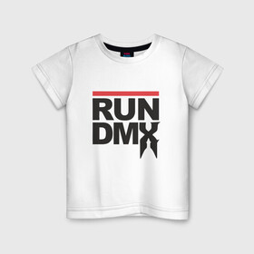 Детская футболка хлопок с принтом RUN DMX в Курске, 100% хлопок | круглый вырез горловины, полуприлегающий силуэт, длина до линии бедер | dmx | dog | earl simmons | hip hop | music | new york | rap | rapper | rip | ruff ryders | диэмикс | музыка | нью йорк | пёс | рэп | рэпер | хипхоп | эрл симмонс
