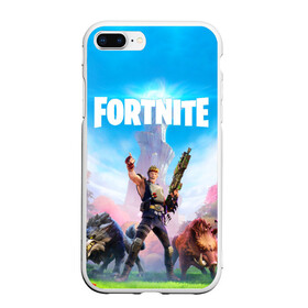 Чехол для iPhone 7Plus/8 Plus матовый с принтом Fortnite Новая Глава в Курске, Силикон | Область печати: задняя сторона чехла, без боковых панелей | 2 глава | epic games | fortnite | jonesy | джонси | джоунзи | фортнайт