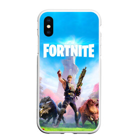 Чехол для iPhone XS Max матовый с принтом Fortnite Новая Глава в Курске, Силикон | Область печати: задняя сторона чехла, без боковых панелей | 2 глава | epic games | fortnite | jonesy | джонси | джоунзи | фортнайт