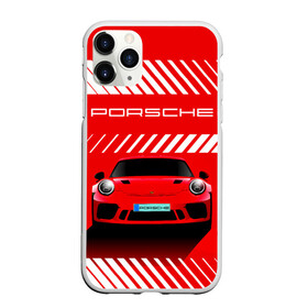 Чехол для iPhone 11 Pro матовый с принтом PORSCHE / ПОРШЕ / RED STYLE в Курске, Силикон |  | 911 | auto | carrera | cayenne | macan | porsche | sportcar | taycan | автомобиль | градиент. | каен | карера | красный | макан | полосы | порш | порше | спорт | спорткар | тайкан