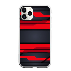 Чехол для iPhone 11 Pro матовый с принтом Red and Black 3D abstract в Курске, Силикон |  | luxury | versace | vip | абстракция | версаче | вип | паттерн | роскошь | текстуры