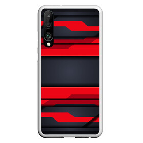 Чехол для Honor P30 с принтом Red and Black 3D abstract в Курске, Силикон | Область печати: задняя сторона чехла, без боковых панелей | luxury | versace | vip | абстракция | версаче | вип | паттерн | роскошь | текстуры