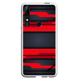 Чехол для Honor P Smart Z с принтом Red and Black 3D abstract в Курске, Силикон | Область печати: задняя сторона чехла, без боковых панелей | luxury | versace | vip | абстракция | версаче | вип | паттерн | роскошь | текстуры