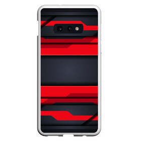 Чехол для Samsung S10E с принтом Red and Black 3D abstract в Курске, Силикон | Область печати: задняя сторона чехла, без боковых панелей | luxury | versace | vip | абстракция | версаче | вип | паттерн | роскошь | текстуры