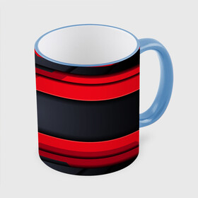 Кружка с принтом Red and Black 3D abstract в Курске, керамика | ёмкость 330 мл | luxury | versace | vip | абстракция | версаче | вип | паттерн | роскошь | текстуры