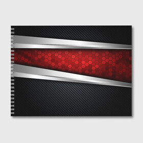 Альбом для рисования с принтом 3D Красные соты металлические в Курске, 100% бумага
 | матовая бумага, плотность 200 мг. | Тематика изображения на принте: luxury | versace | vip | абстракция | версаче | вип | паттерн | роскошь | текстуры