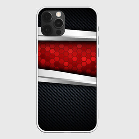 Чехол для iPhone 12 Pro Max с принтом 3D Красные соты металлические в Курске, Силикон |  | Тематика изображения на принте: luxury | versace | vip | абстракция | версаче | вип | паттерн | роскошь | текстуры