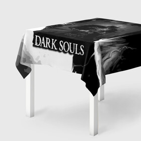 Скатерть 3D с принтом DARKSOULS | ТЁМНЫЙ РЫЦАРЬ в Курске, 100% полиэстер (ткань не мнется и не растягивается) | Размер: 150*150 см | Тематика изображения на принте: dark souls | darksouls | tegunvte | демоны | рыцарь | средневековье | темные души