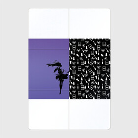 Магнитный плакат 2Х3 с принтом Косметичка в Курске, Полимерный материал с магнитным слоем | 6 деталей размером 9*9 см | визажистам | девушка. тушь | ножницы | помада | тени