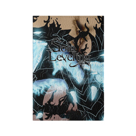 Обложка для паспорта матовая кожа с принтом Solo leveling в Курске, натуральная матовая кожа | размер 19,3 х 13,7 см; прозрачные пластиковые крепления | anime | manga | solo leveling | аниме | манга | поднятие уровня в одиночку | улыбка | хэллоуин