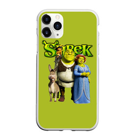 Чехол для iPhone 11 Pro Max матовый с принтом Шрек Shrek в Курске, Силикон |  | cartoon | fiona | shrek | болото | детям | комедия | кот в сапогах | мультик | огр | осел | персонажи мультфильмов | тролль | фиона | шрек