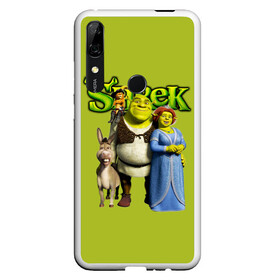 Чехол для Honor P Smart Z с принтом Шрек Shrek в Курске, Силикон | Область печати: задняя сторона чехла, без боковых панелей | Тематика изображения на принте: cartoon | fiona | shrek | болото | детям | комедия | кот в сапогах | мультик | огр | осел | персонажи мультфильмов | тролль | фиона | шрек