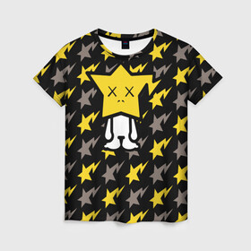 Женская футболка 3D с принтом ChibiStar в Курске, 100% полиэфир ( синтетическое хлопкоподобное полотно) | прямой крой, круглый вырез горловины, длина до линии бедер | bape | bape kids | бренд | звезды | мода | паттерн | япония
