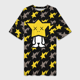 Платье-футболка 3D с принтом ChibiStar в Курске,  |  | bape | bape kids | бренд | звезды | мода | паттерн | япония