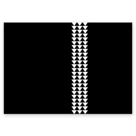 Поздравительная открытка с принтом Джейсон Момоа тату узор в Курске, 100% бумага | плотность бумаги 280 г/м2, матовая, на обратной стороне линовка и место для марки
 | Тематика изображения на принте: actor | aquaman | brand | jason momoa | polynesian pattern | samoan | shark teeth | so ill | star | superhero | tattoo | triangle | аквамен | актер | акульи зубы | бренд | джейсон момоа | зведа | мерч мамоа | мерч момоа | полинезийский узор | самоанский |