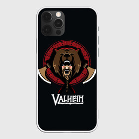 Чехол для iPhone 12 Pro с принтом Valheim Viking Bear в Курске, силикон | область печати: задняя сторона чехла, без боковых панелей | fantasy | mmo | valheim | valve | валхейм | вальхейм | викинги | выживалка | игра | королевская битва | ммо | ролевая игра | фэнтази