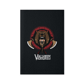 Обложка для паспорта матовая кожа с принтом Valheim Viking Bear в Курске, натуральная матовая кожа | размер 19,3 х 13,7 см; прозрачные пластиковые крепления | fantasy | mmo | valheim | valve | валхейм | вальхейм | викинги | выживалка | игра | королевская битва | ммо | ролевая игра | фэнтази