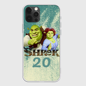 Чехол для iPhone 12 Pro с принтом Shrek в Курске, силикон | область печати: задняя сторона чехла, без боковых панелей | Тематика изображения на принте: dreamworks | shrek | арт | лого | мультфильм | постер | шрек