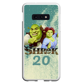 Чехол для Samsung S10E с принтом Shrek в Курске, Силикон | Область печати: задняя сторона чехла, без боковых панелей | dreamworks | shrek | арт | лого | мультфильм | постер | шрек