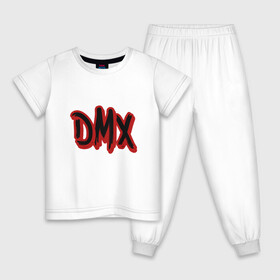 Детская пижама хлопок с принтом DMX Rap в Курске, 100% хлопок |  брюки и футболка прямого кроя, без карманов, на брюках мягкая резинка на поясе и по низу штанин
 | Тематика изображения на принте: dmx | dog | earl simmons | hip hop | music | new york | rap | rapper | rip | ruff ryders | диэмикс | музыка | нью йорк | пёс | рэп | рэпер | хипхоп | эрл симмонс