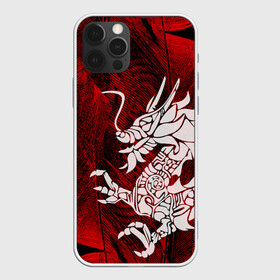 Чехол для iPhone 12 Pro с принтом Chinese Dragon в Курске, силикон | область печати: задняя сторона чехла, без боковых панелей | Тематика изображения на принте: китайский дракон | монстр | силуэт | символ добра | тату | ящерица
