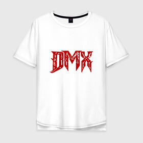 Мужская футболка хлопок Oversize с принтом DMX Logo в Курске, 100% хлопок | свободный крой, круглый ворот, “спинка” длиннее передней части | dmx | dog | earl simmons | hip hop | music | new york | rap | rapper | rip | ruff ryders | диэмикс | музыка | нью йорк | пёс | рэп | рэпер | хипхоп | эрл симмонс