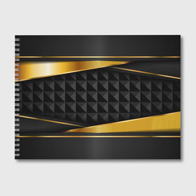Альбом для рисования с принтом 3D luxury black gold Плиты 3Д в Курске, 100% бумага
 | матовая бумага, плотность 200 мг. | luxury | versace | vip | абстракция | версаче | вип | паттерн | роскошь | текстуры