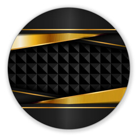 Коврик для мышки круглый с принтом 3D luxury black gold Плиты 3Д в Курске, резина и полиэстер | круглая форма, изображение наносится на всю лицевую часть | luxury | versace | vip | абстракция | версаче | вип | паттерн | роскошь | текстуры