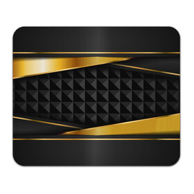 Коврик для мышки прямоугольный с принтом 3D luxury black gold Плиты 3Д в Курске, натуральный каучук | размер 230 х 185 мм; запечатка лицевой стороны | luxury | versace | vip | абстракция | версаче | вип | паттерн | роскошь | текстуры
