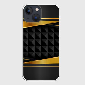 Чехол для iPhone 13 mini с принтом 3D luxury black gold Плиты 3Д в Курске,  |  | luxury | versace | vip | абстракция | версаче | вип | паттерн | роскошь | текстуры