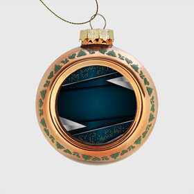 Стеклянный ёлочный шар с принтом 3D luxury sport style Золото в Курске, Стекло | Диаметр: 80 мм | Тематика изображения на принте: luxury | versace | vip | абстракция | версаче | вип | паттерн | роскошь | текстуры