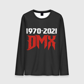 Мужской лонгслив 3D с принтом DMX 1970-2021 в Курске, 100% полиэстер | длинные рукава, круглый вырез горловины, полуприлегающий силуэт | Тематика изображения на принте: again | and | at | blood | born | champ | clue | d | dark | dj | dmx | dog | earl | flesh | get | grand | hell | hot | is | its | legend | loser | lox | m | man | me | my | now | of | simmons | the | then | there | walk | was | with | x | year | 