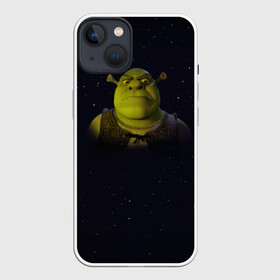 Чехол для iPhone 13 с принтом Злой Шрек в Курске,  |  | cry | evil | shrek | великан | звезды | злой | кричит | мемы | мультик | мультфильм | небо | огр | очки | прикол | шрек