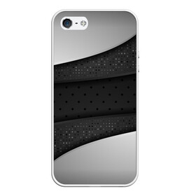 Чехол для iPhone 5/5S матовый с принтом 3D luxury style silver black в Курске, Силикон | Область печати: задняя сторона чехла, без боковых панелей | luxury | versace | vip | абстракция | версаче | вип | паттерн | роскошь | текстуры