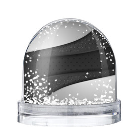 Снежный шар с принтом 3D luxury style silver black в Курске, Пластик | Изображение внутри шара печатается на глянцевой фотобумаге с двух сторон | luxury | versace | vip | абстракция | версаче | вип | паттерн | роскошь | текстуры