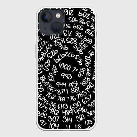 Чехол для iPhone 13 с принтом 1000 7 в Курске,  |  | anime | ken kaneki | manga | tokyo ghoul | аниме | арифметика | канеки | кен | манга | математика | минус | пример | семь | токийский гуль | тысяча