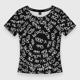 Женская футболка 3D Slim с принтом 1000 7 в Курске,  |  | anime | ken kaneki | manga | tokyo ghoul | аниме | арифметика | канеки | кен | манга | математика | минус | пример | семь | токийский гуль | тысяча