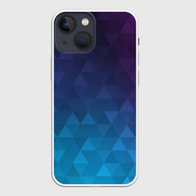 Чехол для iPhone 13 mini с принтом BASTERIA в Курске,  |  | abstract | геометрия | градиент | треугольники | фиолетовый