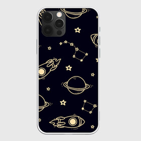 Чехол для iPhone 12 Pro Max с принтом космос в Курске, Силикон |  | вселенная | звёздный путь | звёзды | космос | небо ночью | планеты | полёт | ракета | созвездие