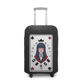 Чехол для чемодана 3D с принтом Kakegurui. Poker Face в Курске, 86% полиэфир, 14% спандекс | двустороннее нанесение принта, прорези для ручек и колес | crazy | hakkao | hyakkao | ikishima | jabami | kakegurui | kirari | midari | momobami | ririka | yumeko | азарт | бацубами | безумный | джабами | икишима | йомозуки | кирари | мидари | момобами | мэри | рей | ририка | руна | саотомэ |