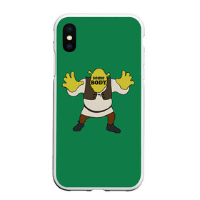 Чехол для iPhone XS Max матовый с принтом Shrek. Somebody в Курске, Силикон | Область печати: задняя сторона чехла, без боковых панелей | Тематика изображения на принте: donkey | fiona | gonna | is | life | love | me | once | roll | shrek | somebody | the | told | world | артур | в | гарольд | дракон | жизнь | кот | лорд | любовь | мем | мерлин | огр | осел | пиноккио | пряник | сапогах | фаркуад | фиона | чарм