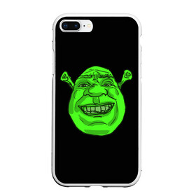 Чехол для iPhone 7Plus/8 Plus матовый с принтом Shreks Face в Курске, Силикон | Область печати: задняя сторона чехла, без боковых панелей | donkey | fiona | gonna | is | life | love | me | once | roll | shrek | somebody | the | told | world | артур | в | гарольд | дракон | жизнь | кот | лорд | любовь | мем | мерлин | огр | осел | пиноккио | пряник | сапогах | фаркуад | фиона | чарм