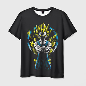 Мужская футболка 3D с принтом Драконий жемчуг в Курске, 100% полиэфир | прямой крой, круглый вырез горловины, длина до линии бедер | anime | dragon ball | аниме | анимэ | драгон бал | дрэгон бол | жемчуг дракона