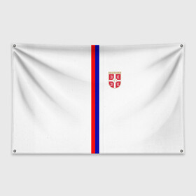 Флаг-баннер с принтом Сборная Сербии в Курске, 100% полиэстер | размер 67 х 109 см, плотность ткани — 95 г/м2; по краям флага есть четыре люверса для крепления | дзюба | лига наций | последние новости | россия | сборная россии | сербия | сербия россия | сербия россия обзор | спорт | футбол | черчесов