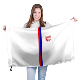 Флаг 3D с принтом Сборная Сербии в Курске, 100% полиэстер | плотность ткани — 95 г/м2, размер — 67 х 109 см. Принт наносится с одной стороны | дзюба | лига наций | последние новости | россия | сборная россии | сербия | сербия россия | сербия россия обзор | спорт | футбол | черчесов